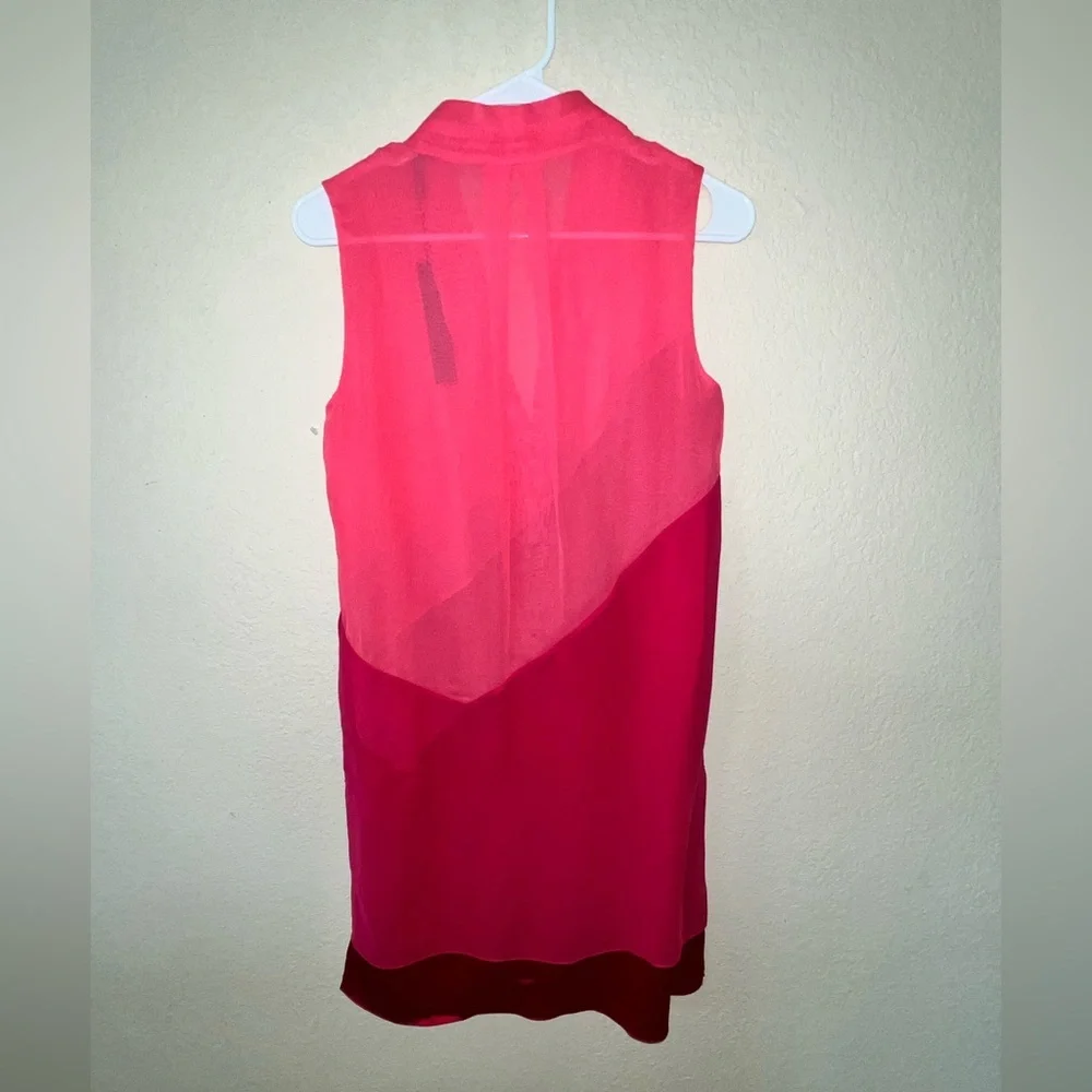 ELIE TAHARI DRESS PINK BRIA 100% SILK SLEEVELESS SIZE 2 NWT - Picture 6 of 10
